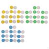 30pcs Plastic Pocket Lenses Soaking Case Organizers Storage Container Jars Yellow