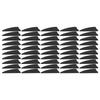 50 Pcs Feather Fletching Light Weight Shield Arrow Fletches DIY Arrow Feathers Fletches for Outdoors Archery Black