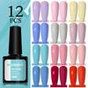 PHOENIXY 10 Colors 8ml Nail Polish Set Colors For Nail Glitter Gel Varnishes Hybrid UV LED Nail Art Gel Polish Set