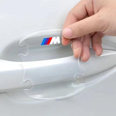 4 шт. Наклейки-защитные накладки на ручки дверей автомобиля Для M3 M4 F07 F34 F30 F20 F10 E60 E46 E53 G01 G02 G05 F25 F26 F80 F90 Аксессуары