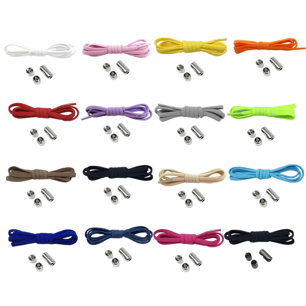 2 штуки Детские кроссовки шнурок однотонный шнурок для обуви многоразовый моющийся эластичный шнурок для обуви аксессуары для обуви