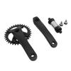 Mountain Bike Crankset 34T 104BCD Square Hole Crankset Positive Negative Chain Single Disc 7?12 Speed Conversion Parts