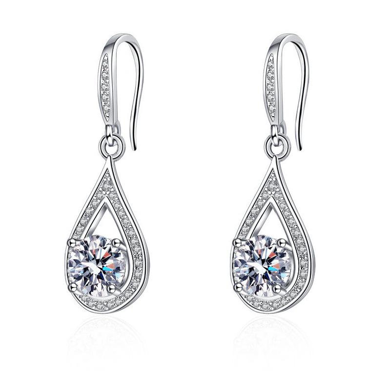 Серьги-гвоздики из серебра 925 пробы, женская мода, милые, крошечные, с прозрачным кристаллом и фианитом, подарок для девочек, подростков, женщин, новые
