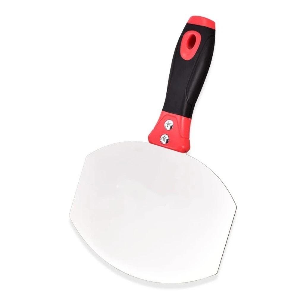 Curved Working Surface Mud Trowel Stainless Steel Putty Spatula Painter