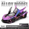 Simulation 1/24 Apollo EVO Plating Alloy Car  Sound and Light Children's Toy Car  Sports Car Model Collection Ornament Gift