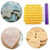 Cookie Press Stamp Embosser Cutter, Fondant Mould, Cake Baking Molds Tools, Round Cutter Stencil, Alphabet Letter Number Cookies