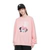 Li-Ning Свободный спортивный свитшот с принтом Микки Диснея, женские топы розового цвета AWDR330-8