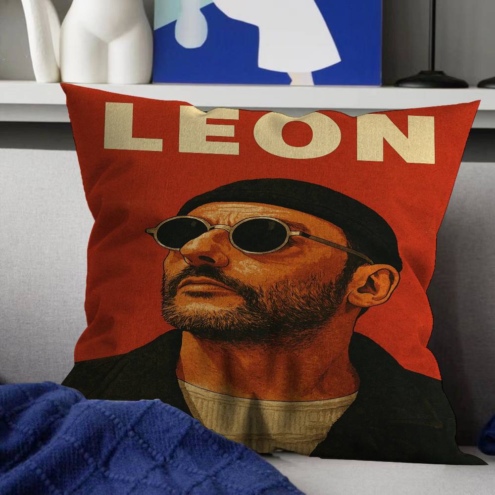 Leon Movie Cushion Cover Inches Farmhouse Decor Home Throw Pillow Covers for Couch Decorations