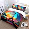 Eiffel Tower with sunset. Bedding sets Duvet cover sets Duvet covers Pillowcases(1*Duvet Cover 2*Pillowcases without duvet insert)