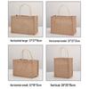 Ручная роспись, мешковина, джутовая сумка-тоут Muji к Рождеству