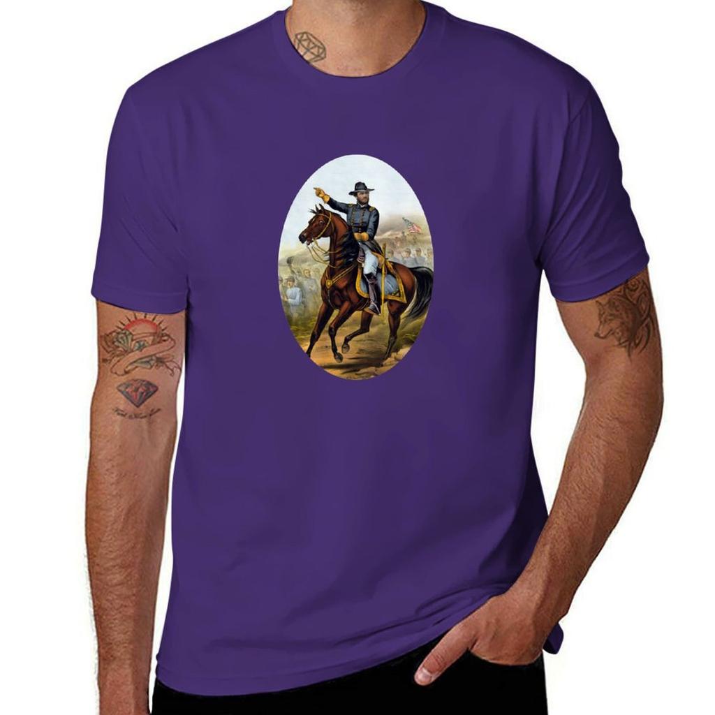 General US Grant Our Old Commander Tshirt Aesthetic clothing new edition quickdrying plain white t shirts men
