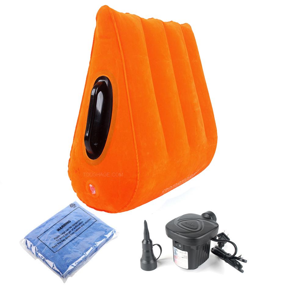 Sex Inflatable Pillow With Handle Triangle Cushion Portable Foldout Support Positioning Mattress Pillow Sex Toys For Couples