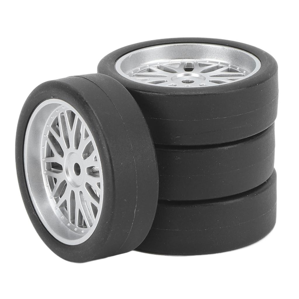 4PCS RC Drift Car Tires Rubber Drifting Wheel Tire Remote Control Model Car Tyre Replacement for AE86