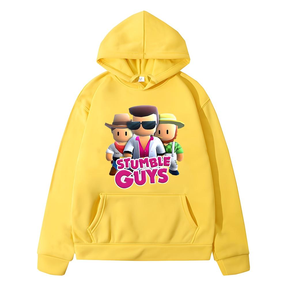 Детские толстовки с капюшоном Stumble Guys, толстовки с капюшоном в стиле аниме, осенний пуловер, флисовая одежда y2k sudadera для мальчиков, детская одежда, толстовки для девочек