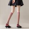 Korean Ice Silk Pearlescent Fine Flash Calf Socks Women'S Thin Transparent Gold And Silver Silk Knee Stockings Solid Color Jk Stockings