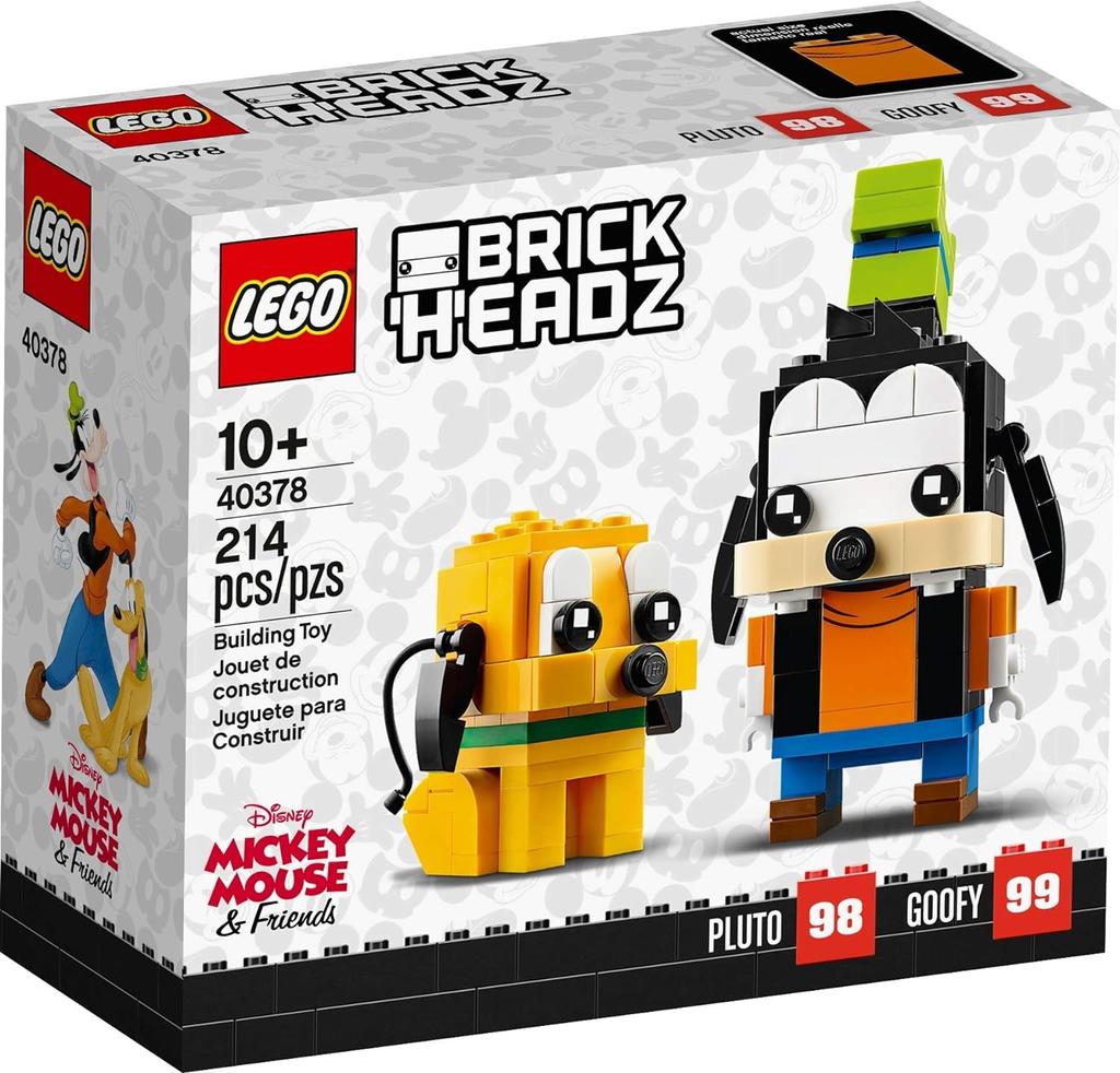 LEGO Disney Brick Headz Pluto Goofy Set 40378