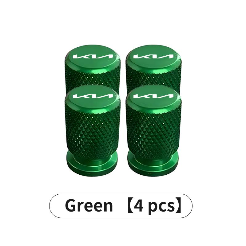 CASSX1 For KIA 4pcs Car Tyre Valve Caps Metal Anti Wear Leakproof Narrow Mouthpiece Ceed Sportage Rio K5 K2 Optima Cerato Venga Sedona