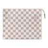 Poche Toilette Damier Azur Покрытый холст Сумка для туалетных принадлежностей Женская сумка для туалетных принадлежностей Бежевый N40929