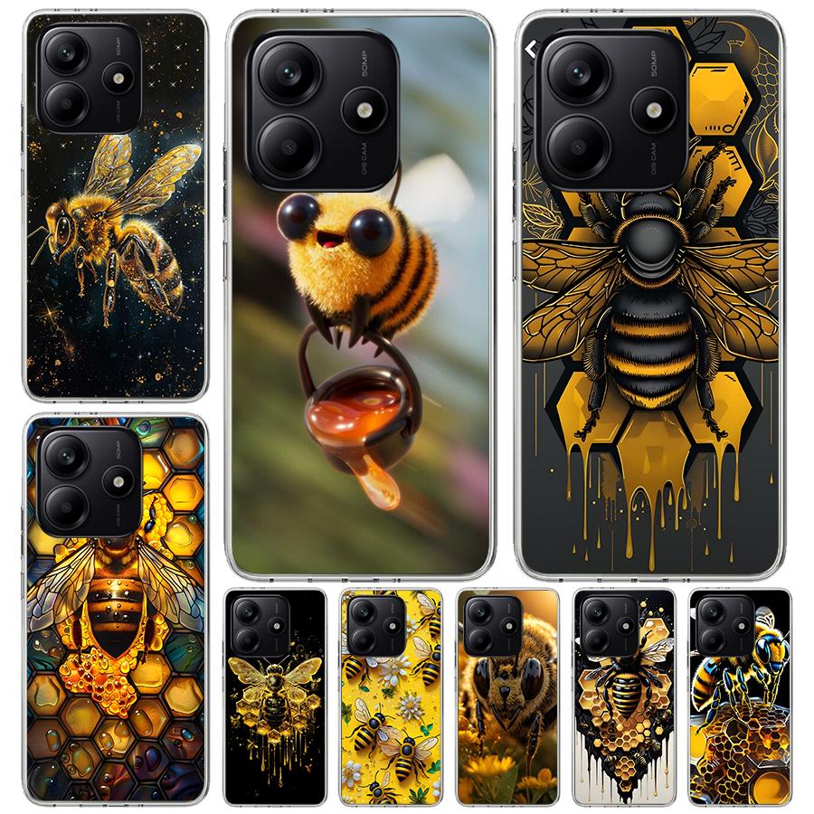 Bee Keeping Honey Animal Soft Phone Case For Xiaomi Redmi Note 15 14 14S 13 12 Pro Plus 12S 11 11S 11E 10 10S 11T 5G Fundas Coqu