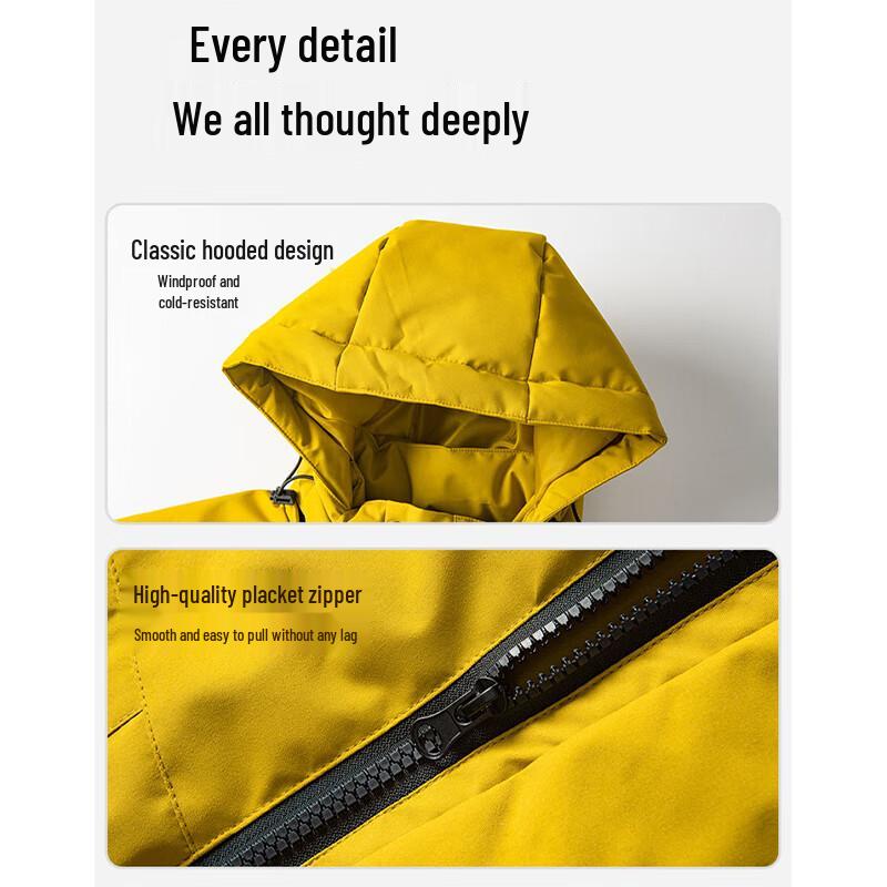 Mark Fairwhale Men's Hooded Thickened Winter Cotton Jacket