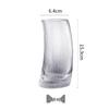 Креативный полосатый стеклянный стакан Wutuo в форме полумесяца