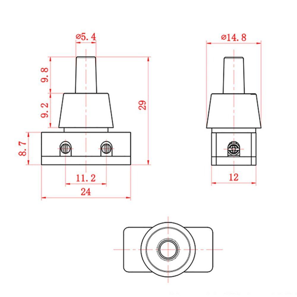 Переключатель питания AC250V, пластиковый переключатель для домашних ламп, новая кнопка включения