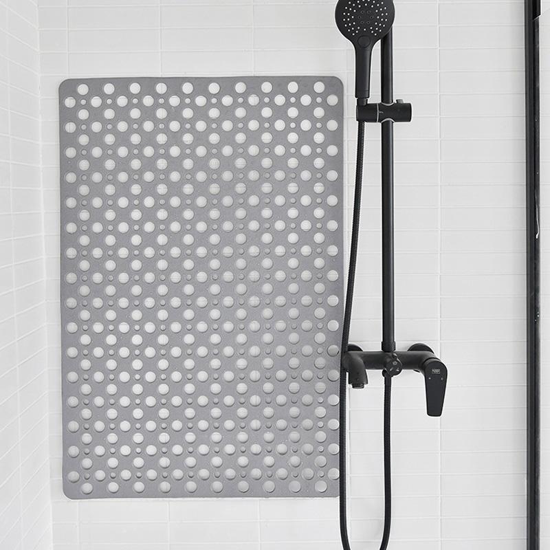 Коврик для ванной комнаты с противоскользящим покрытием, коврик для пола в ванной, коврик для душа, коврик для пола в бытовую комнату, противоскользящий, с присоской для слива унитаза 38-88 см