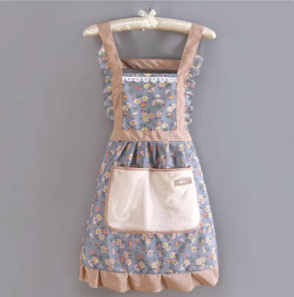 1 шт. прекрасный холщовый фартук женский бытовой кухонный фартук для готовки противообрастающий дышащий износ подходит для чистки