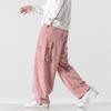 Autumn Casual Men's Pants Korean Version Corduroy Solid Color Overalls Street Wide-leg Pants Trend Large Size All-match Pants