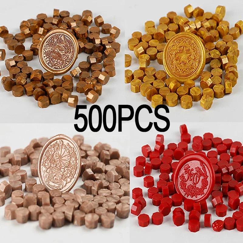 Wax Print Beads Gold Retro Sealing Stamp Seals for Wedding Birthday Lacre Card Making - Wax Lacquer for Stamps
