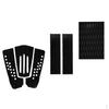6 Pieces Adhesive Non-slip Black EVA Traction Pad Deck Grip Tail Pads for Surfboard Skimboard