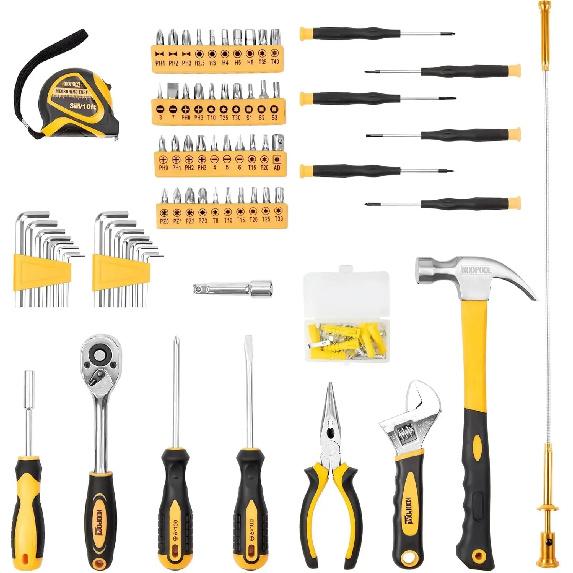 159 Piece Tool Set, Home Tool Kit with Storage Case for Household Auto Repair