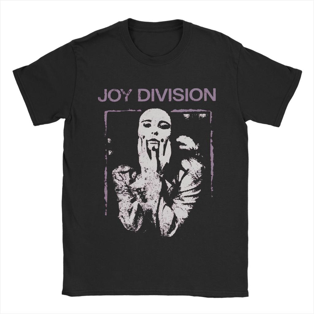 Retro Joy Division Japanese Tshirts For Men Women 100%Cotton Short Sleeve Punk Rock Goth Crewneck Summer TopsTops