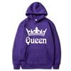 Fashion Casual Hoodies Sweatshirt Couples Hooded Pullover Hoodies Print King Queen Spring Winter Tops Men/Women Clothing