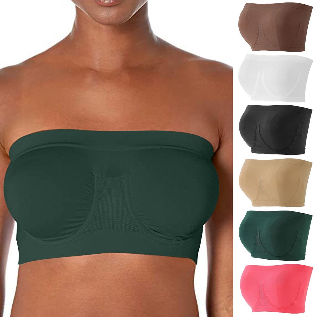 Stretch Strapless Bra Fashionable Summer Strapless Bra Suitable For One-Shoulder Tops