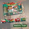 Christmas Train Set Festive Mini Locomotive Model Christmas Tree Track Car, Electric Tracks Toys Xmas Tree Decor New Year Gift
