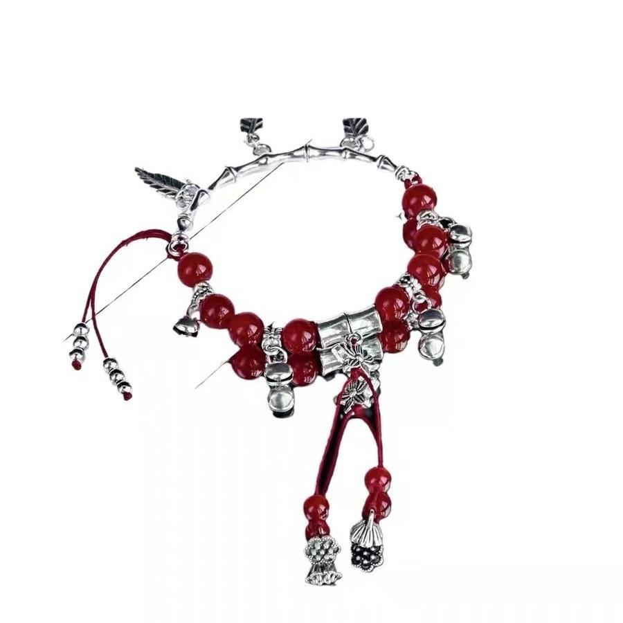 Style Vintage Alloy Plated Floral Bracelet Unique Geometric Hand Jewelry Women For