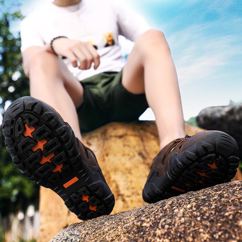 2025 Мужские сандалии из натуральной кожи Летние уличные мужские кожаные сандалии для мужчин Пляжная обувь Мужская повседневная обувь Большой размер 38-48