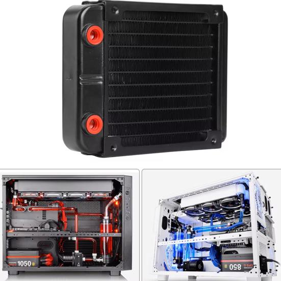 120 мм радиатор водяного охлаждения широко используемый G1/4 резьба алюминиевый теплообменник радиатор ПК кулер радиатор