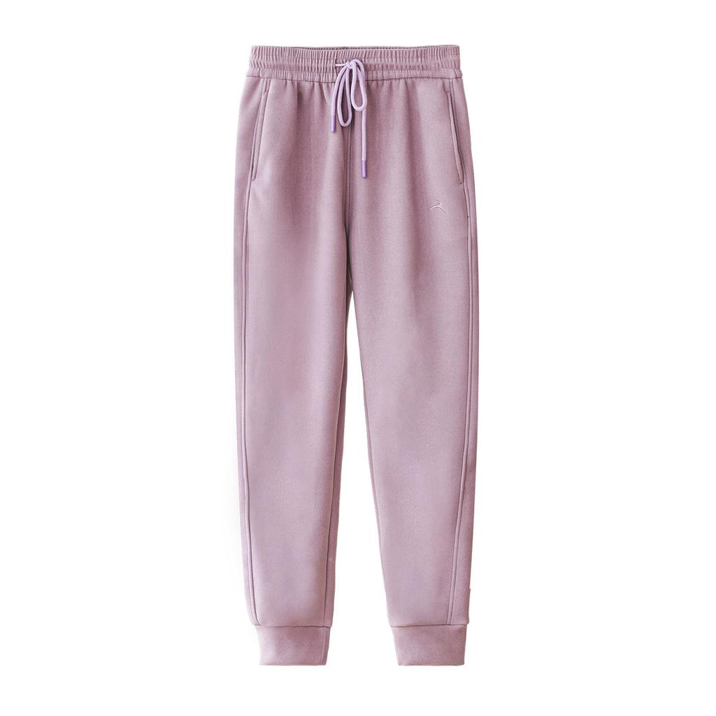Windproof Pants Women's Autumn Winter Bunched Feet Warm Plus Fleece Sweatpants Loose Couple Tracksuit Pants Harlan Casual Pants