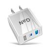 Вилка США/ЕС/Великобритания 65 Вт GaN быстрое зарядное устройство QC3.0 USB+Type-C PD для IOS Android зарядка 5 В/6,6 А 9 В/3 А 12 В/2,75 А 20 В/1,67 А быстрая зарядка