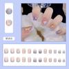 Valentine Fake Nails Short Press On Nails Square Red Full Cover Glue On Nails Valentine Heart-Shaped Nails With Cute Designs Extra Short With 2ml Glue