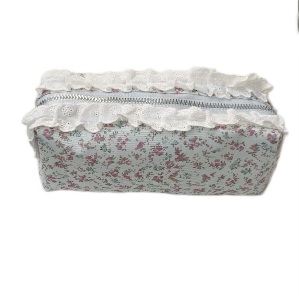 Large Capacity Pen Bag Lace Floral Pattern Stationery Bag High Quality Pen Box Gift