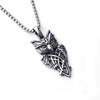 Iron Warrior Stainless Steel Jewelry, Men'S And Women'S Retro Owl Titanium Steel Necklace Pendant