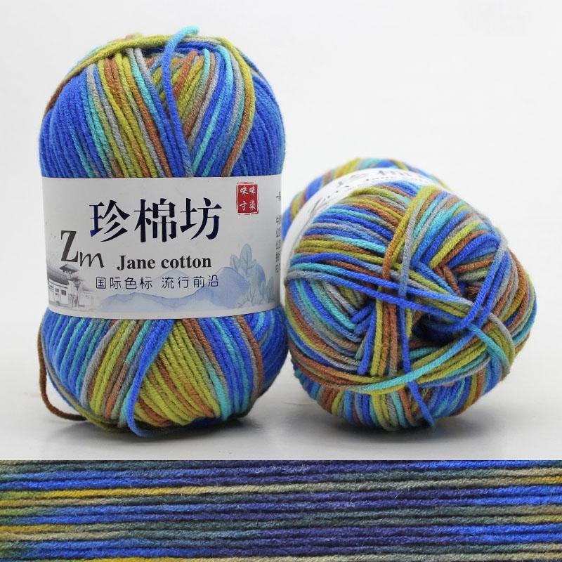 10 шт. Конфетный цвет DIY Плетеная корзина Хлопковая пряжа Ручное вязание Крючком Плед Тряпичная кукла Пряжа для вязания крючком