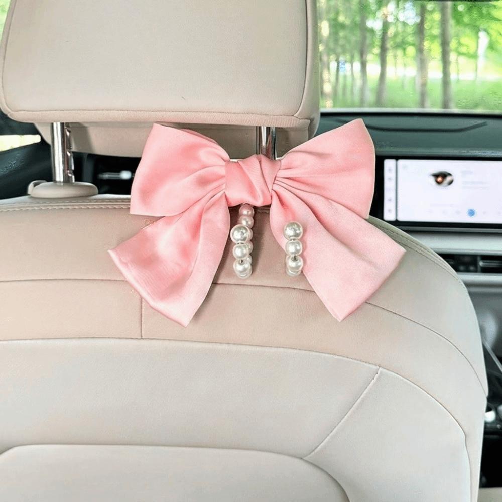 Pearl Ornament Seat Back Hanger Clip On Car Organizer Vehicle Decor Car Hook Daily Storage