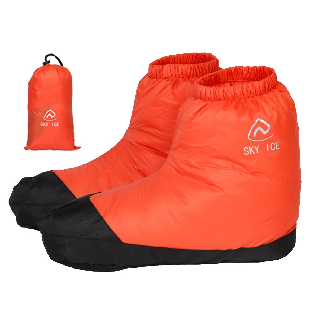 Thermal Boots Covers Ultralight Down Slippers Socks Windproof Waterproof for Winter Outdoor Camping Hiking