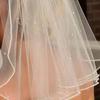 Bridal Veil Headpieces with Rhinestone/ Pearl Decor Wedding Bridal Veil Short Tulle Elegant Bride Wedding Party Veil