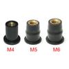 4/5/6mm Blind Fastener Rubber Well Nuts M4/M5/M6 Motorcycle Windscreen Fastener Windshield Screws