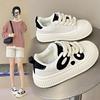 Осень Новые Дышащие Белые Кроссовки Женские Низкие Повседневные Кеды на Толстой Подошве Под Все D'Lites